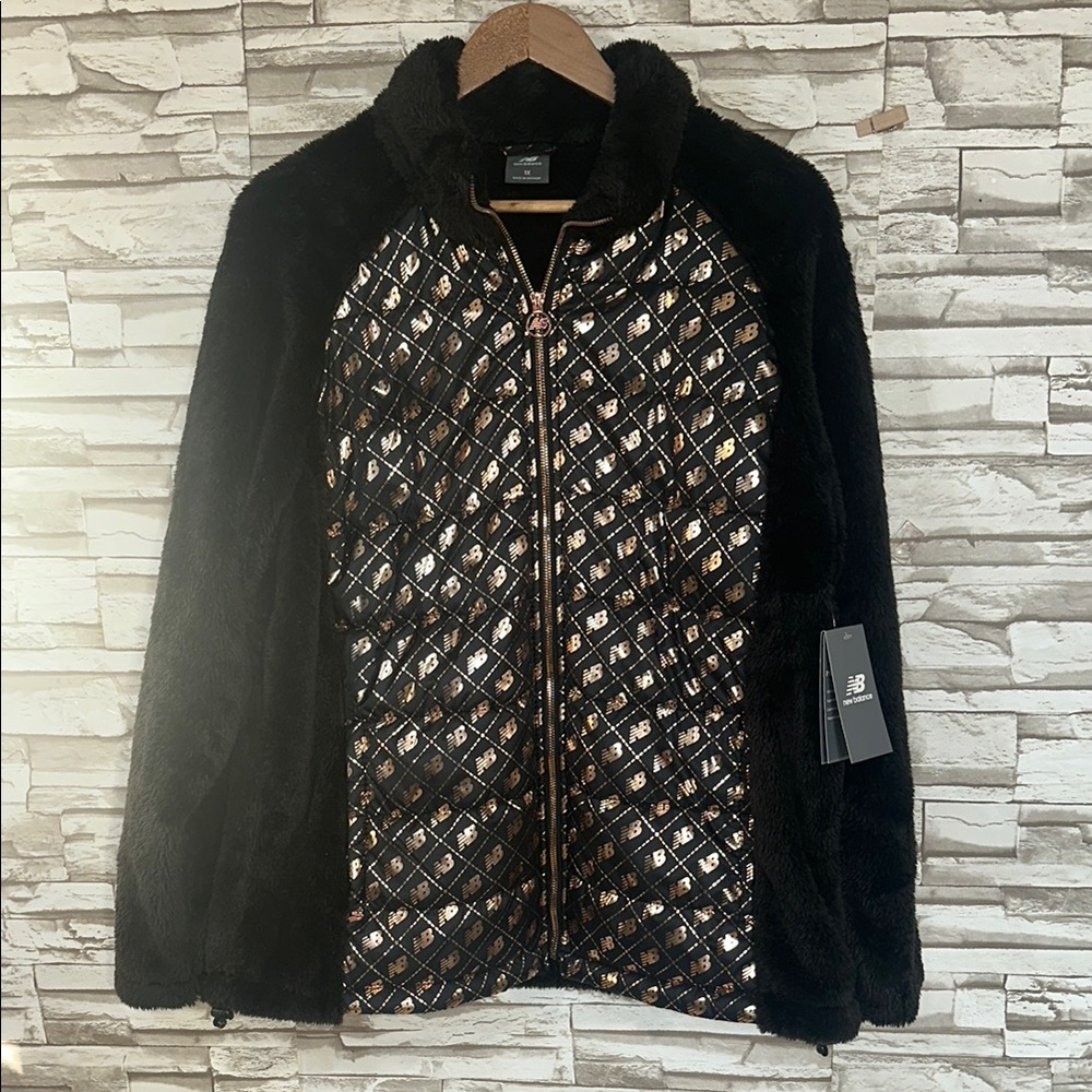 New Balance Black and Gold Jacket
